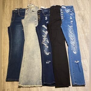 LOT OF 5 Rue21 Size 0R Jeans ORIGINALLY $190